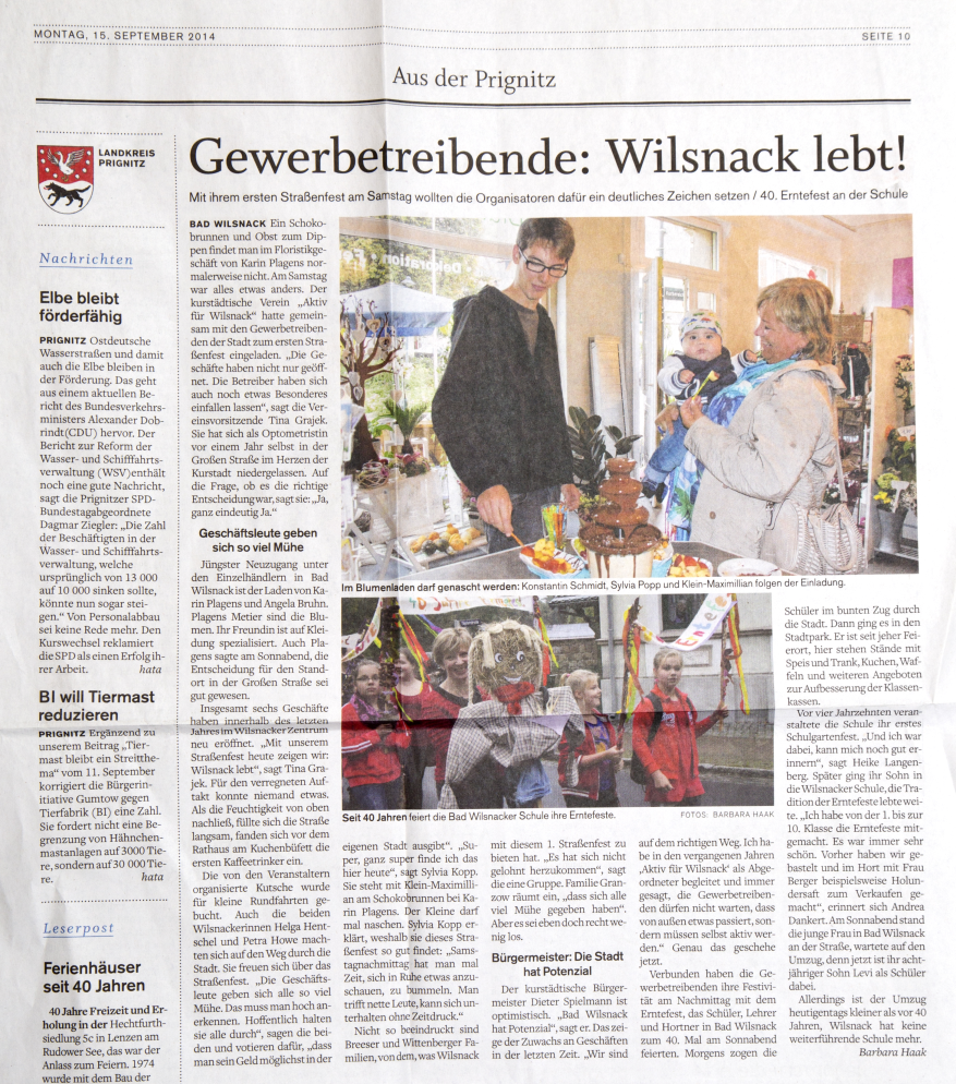 Gewerbetreibende: Bad Wilsnack lebt